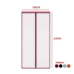 CORTINA MALLA MOSQUITERA LISA 100X210CM