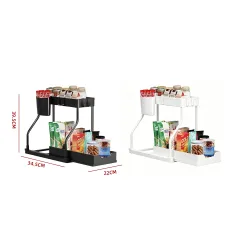 ESTANTE ORGANIZADOR COCINA/BAÑO 39.5X22X34.5CM