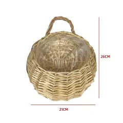 CANASTO DE MIMBRE REDONDO 26×21 CM