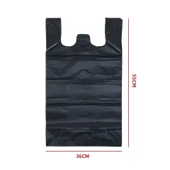 BOLSA PE NEGRA 36X55 CM