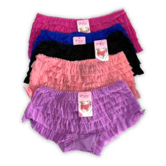 PANTALETA DE MUJER CON ENCAJE | 12 UNID