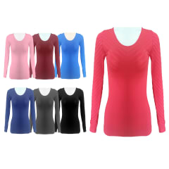 CAMISETA DE MUJER REDUCTORA MANGA LARGA TALLA ÚNICA