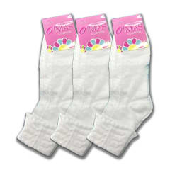 CALCETIN DE NIÑA CORTE TOBILLO TALLAS Y COLORES SURTIDOS | 12 UNID