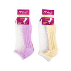 CALCETINES PARA MUJER CON DISEÑOS INVISIBLE | 12 UNID