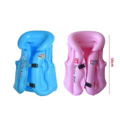 CHALECO SALVAVIDAS ROSADO/CELESTE 50CM