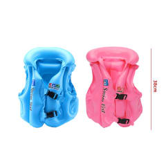 CHALECO SALVAVIDAS ROSADO/CELESTE 38CM
