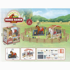 SET GRANJA CON CABALLO 42 PIEZAS JZ090667