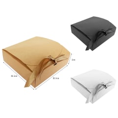 CAJA DE REGALO LISO CARTON 16.5X16.5X5CM | 12 UNID