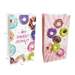 BOLSA DE REGALO DISEÑO DULCES PAPEL 24X13X8CM | 12 UNID