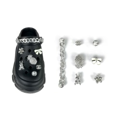 PINS PARA SANDALIAS DORADOS CADENA/PIÑA/LAZO | 12 UNID