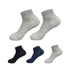 CALCETINES DE NIÑO JUVENIL CORTE TOBILLO COLORES LISO TALLA 13-16 | 12 UNID