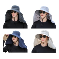 SOMBRERO DE HOMBRE LISO CUBRE CUELLO  57CM