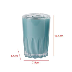 PORTA CEPILLO DE DIENTE CELESTE 10.5X7.5X7.5CM