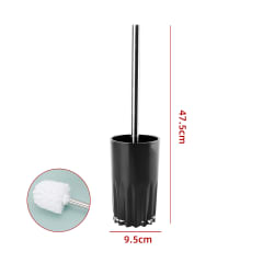 ESCOBILLERO DE BAÑO COLOR NEGRO 47.5x9.5x8.5 cm