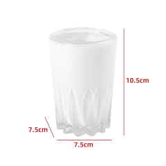 PORTACEPILLO DE DIENTES BLANCO 10.5X7.5X7.5CM