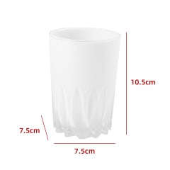 VASO DE BAÑO BLANCO 10.5X7.5X7.5CM