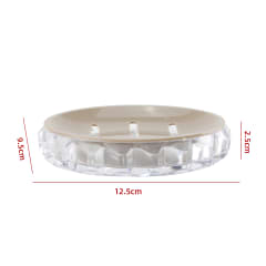 JABONERA BEIGE 12.5X9X2.5X9.5CM 