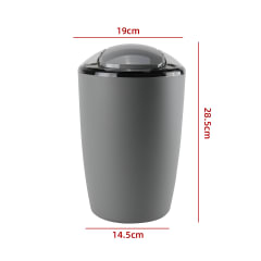 PAPELERA GRIS 28.5X19X14.5CM