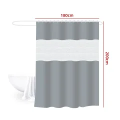 CORTINA DE DUCHA 180*200 GRIS