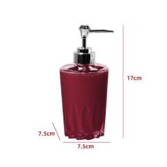 DISPENSADOR DE JABÓN BURDEO 17X7.5X7.5CM