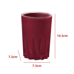 VASO DE BAÑO BURDEO 10.5X7.5X7.5CM