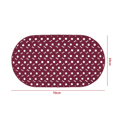 ALFOMBRA DE GOMA ANTIDESLIZANTE DUCHA 70X39 BURDEO