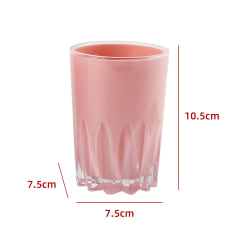 VASO DE BAÑO ROSADO 10.5X7.5X7.5CM