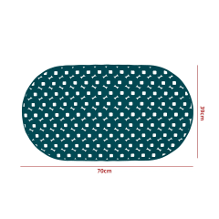 ALFOMBRA DE GOMA ANTIDESLIZANTE DUCHA 70X39 VERDE OSCURO