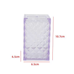 PORTA CEPILLO DE DIENTE LILA 10.7X6.5X6.5CM