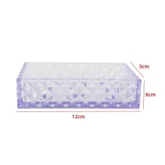 JABONERA TRANSPARENTE LILA 12X8X3CM 