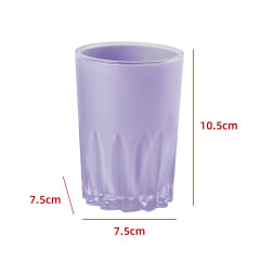 VASO DE BAÑO LILA 10.5X7.5X7.5CM 