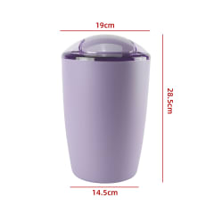 PAPELERO LILA CON TAPA 28.5X19X14.5CM