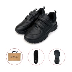 ZAPATILLA ESCOLAR NEGRO UNISEX JUVENIL TALLA 31 A 35