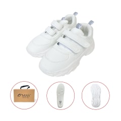 ZAPATILLA ESCOLAR BLANCO UNISEX JUVENIL TALLA 31 A 35