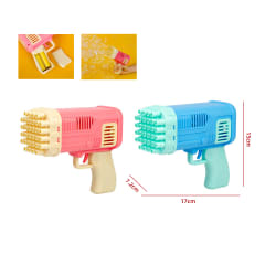 MAQUINA DE BURBUJAS BAZOOKA DE 32 AGUJERO 17X15X7.2CM 