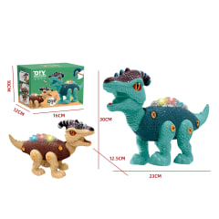 DINOSAURIO ARMABLE CON LUZ  Y SONIDO