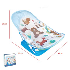 SILLA DE BAÑO PARA BEBE ANIMALES AZUL 60X33X35CM