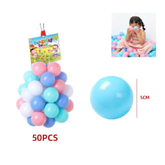 PELOTAS PLASTICAS PARA NIÑOS COLORES PASTELES 5.5CM 50PCS
