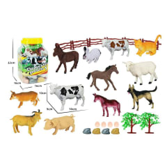 TARRO CON ANIMALES DE GRANJA SURTIDOS 