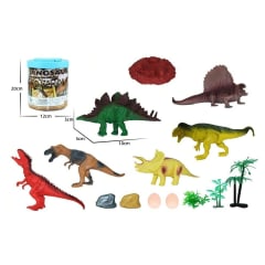 TARRO CON DINOSAURIO SURTIDOS  20X12CM