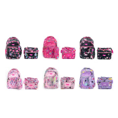 MOCHILA CON LONCHERA Y ESTUCHE DISEÑO NIÑA