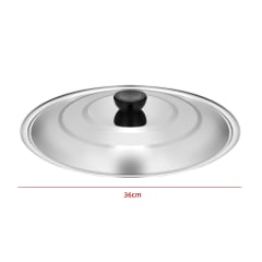 TAPA DE OLLA ACERO INOXIDABLE 36CM