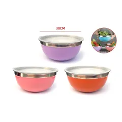 BOWL ACERO INOXIDABLE COLORES 30CM