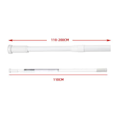 BARRA DE CORTINA DE DUCHA 110-200CM