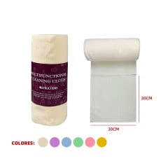 PAÑOS MULTI USO EN ROLLO 18GR 30X30CM