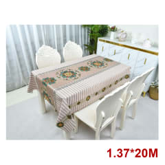 Mantel Pvc Impermeable Beige Mandala 1.37×20 M