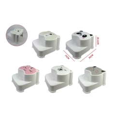 PISO PLÁSTICO INFANTIL ANIMALITOS ESCALONES ANTIDESLIZANTES 31X36X20.5CM