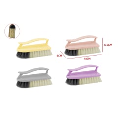 Cepillo plástico mango ergonómico Multiuso | colores surtidos