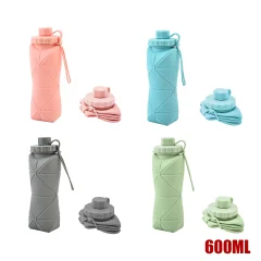 BOTELLA PORTATIL SILICON 600 ml