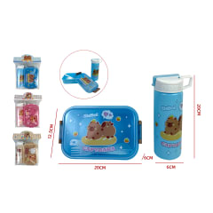 SET LONCHERA / BOTELLA CAPIBARA ESCOLAR INFANTIL